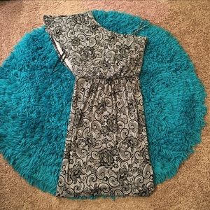 Paisley One Shoulder Dress